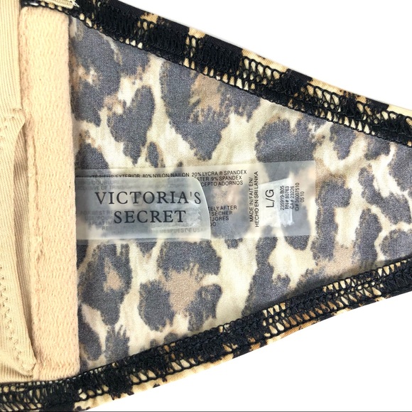 Victoria’s Secret Forever Sexy Leopard Ring Bandeu Top & Low Rise Bottom Bikini - Picture 6 of 13